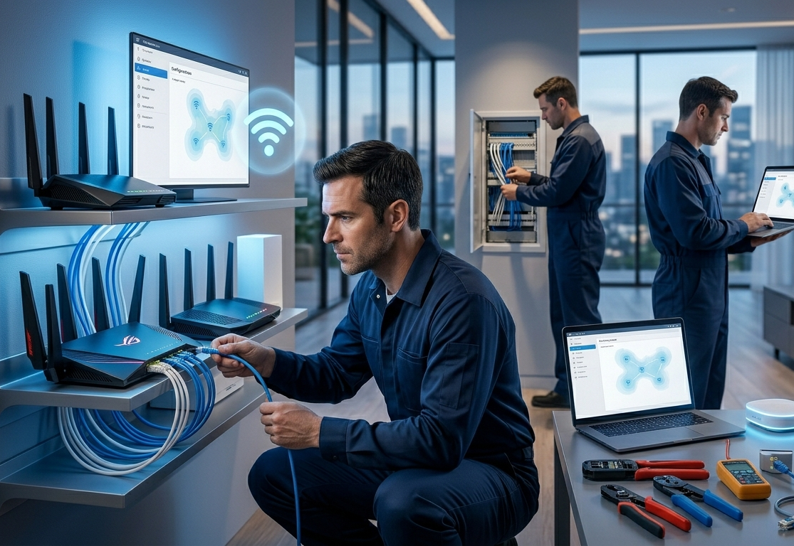 Router installation and WiFi network setup Rawalpindi Islamabad
